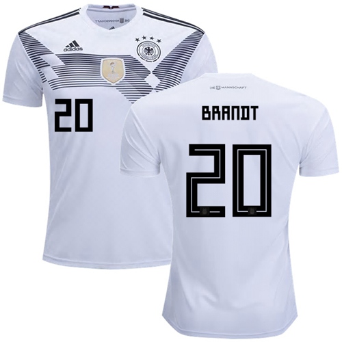 Germany #20 Brandt White Home Soccer Country Jersey - Click Image to Close